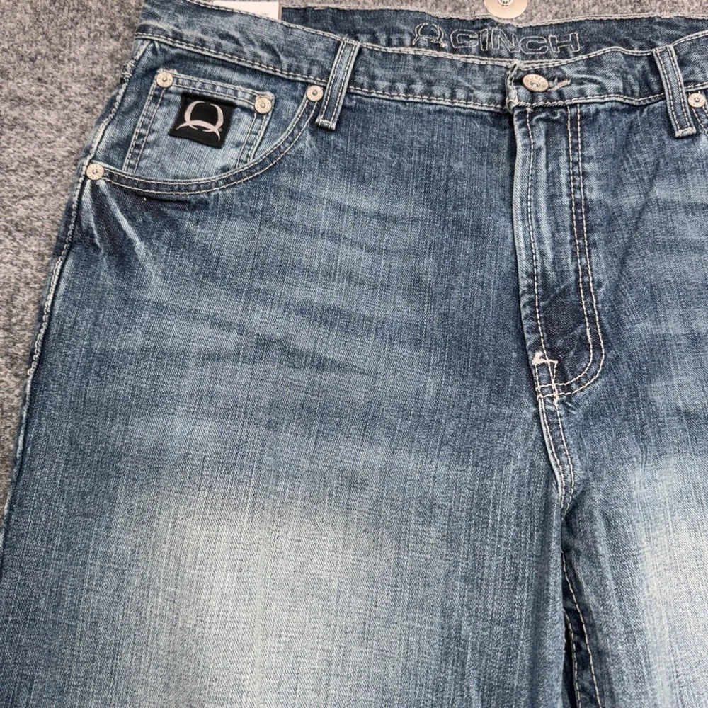 Cinch Black Label 2.0 Jeans Mens 38x34 Indigo Straight Leg Denim Workwear